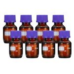 8 Pack 50ml Borosilicate Glass Storage Bottles