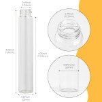 30ml Clear Glass Vials with Screw Caps - 25PCS