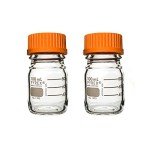 Pyrex 100mL Round Glass Media Storage Bottles