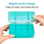 Medication Vial Storage Box - 8 Holes, Green