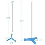 Stonylab Triangular Lab Stand with Support Rod