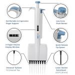 ONiLAB 8-Channel Adjustable Micropipette 5-50μl