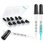 10 Pcs 1ml Glass Eye Droppers for Liquids