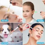 10 Pcs 1ml Glass Eye Droppers for Liquids