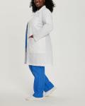 Ladies' 5-Pocket Relaxed Fit Lab Coat - White