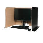 70" x 23" Black Desktop Privacy Screen - 24 Pack