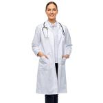 Unisex White Cotton Poly Lab Coat for Professionals