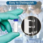 PATIKIL 2ml HPLC Autosampler Vials with Septa, 100 Pack