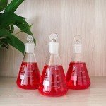 HUAOU 250ml Glass Erlenmeyer Flask Set, 3 Pack