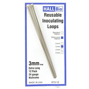 Hall Bio 613-12 Reusable Inoculating Loops (12 Pack)