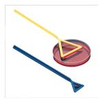 Bio Plas Bacti Cell Spreader, Yellow, 60mm (25 Pack)