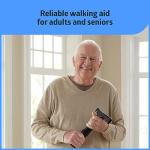 Medline Lightweight T-Handle Walking Cane for Balance