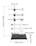 QWORK Metal Lab Support Stand Set with Clamps