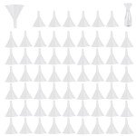 60PCS Clear Plastic Funnel Set for Lab Use
