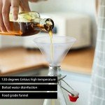 60PCS Clear Plastic Funnel Set for Lab Use