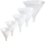 Dynalon Translucent Polypropylene/HDPE Funnel Set