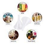 60PCS Clear Plastic Funnel Set for Lab Use