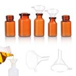 20 Mini Clear Plastic Funnels for Kitchen & Lab