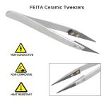 Precision Black Pointed Ceramic Tip Tweezers