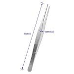 4-Pack 5-Inch Stainless Steel Tweezers Set