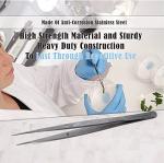 Precision Stainless Steel Lab Tweezers, 6