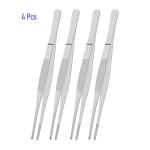 4-Pack 5-Inch Stainless Steel Tweezers Set