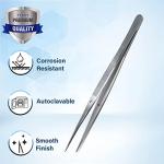 Precision Stainless Steel Lab Tweezers, 6