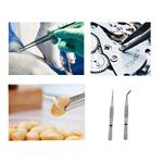 Maxmoral Stainless Steel Lab Tweezers Set – 2pcs