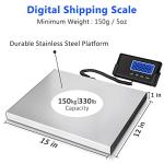 Fuzion Digital Shipping Scale 330lb Heavy Duty