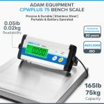 Adam Equipment CPWplus 75 Bench Scale, 165lb Capacity