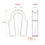 4 Pack Stainless Steel 1/4" Wire Rope Thimbles