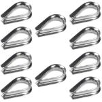 10 Pack 3/8" Stainless Steel Wire Rope Thimbles