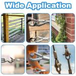 10 Pack 3/8" Stainless Steel Wire Rope Thimbles