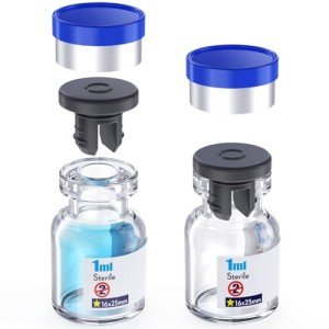 Ks-Tek 1ml Sterile Empty Vial with Stopper