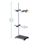 Steel Lab Stand Set with Burette Clamp & Accessories