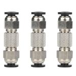 3PCS Bambu Lab PTFE Tube Connectors - Stainless Steel