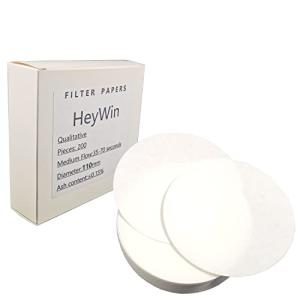 HeyWin 200 Qualitative Filter Paper Circles, 110mm