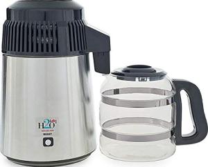 Stainless Steel Water Distiller with Glass Carafe