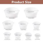 Silicone Filter Adapter Cones Set for Buchner Funnel