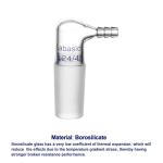 Borosilicate Glass 90° Vacuum/Gas Adapter