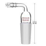 StonyLab 24/40 Glass Bent Inlet Adapter