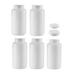 Plastic Lab Reagent Bottles 1000ml, 5 Pack