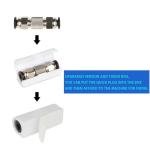 3PCS Bambu Lab PTFE Tube Connectors - Stainless Steel
