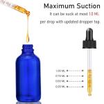 2 oz Blue Glass Dropper Bottle 2-Pack