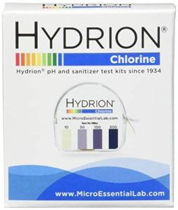 Chlorine Test Paper Dispenser, 10-200ppm, Case of 10