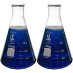 1000ml Narrow Mouth Erlenmeyer Flasks - Pack of 2