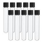 PATIKIL 10ml Glass Test Tubes with Caps - 10 Pack