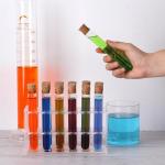 35ml Glass Test Tubes with Cork Stoppers - 20 Pack