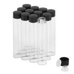 30ml Clear Glass Vials with Screw Caps - 12PCS