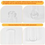 30ml Clear Glass Vials with Screw Caps - 12PCS
